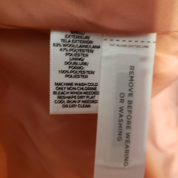 LOFT BRAND NEW Pink/Peach Wool Coat - Picture 4 of 5